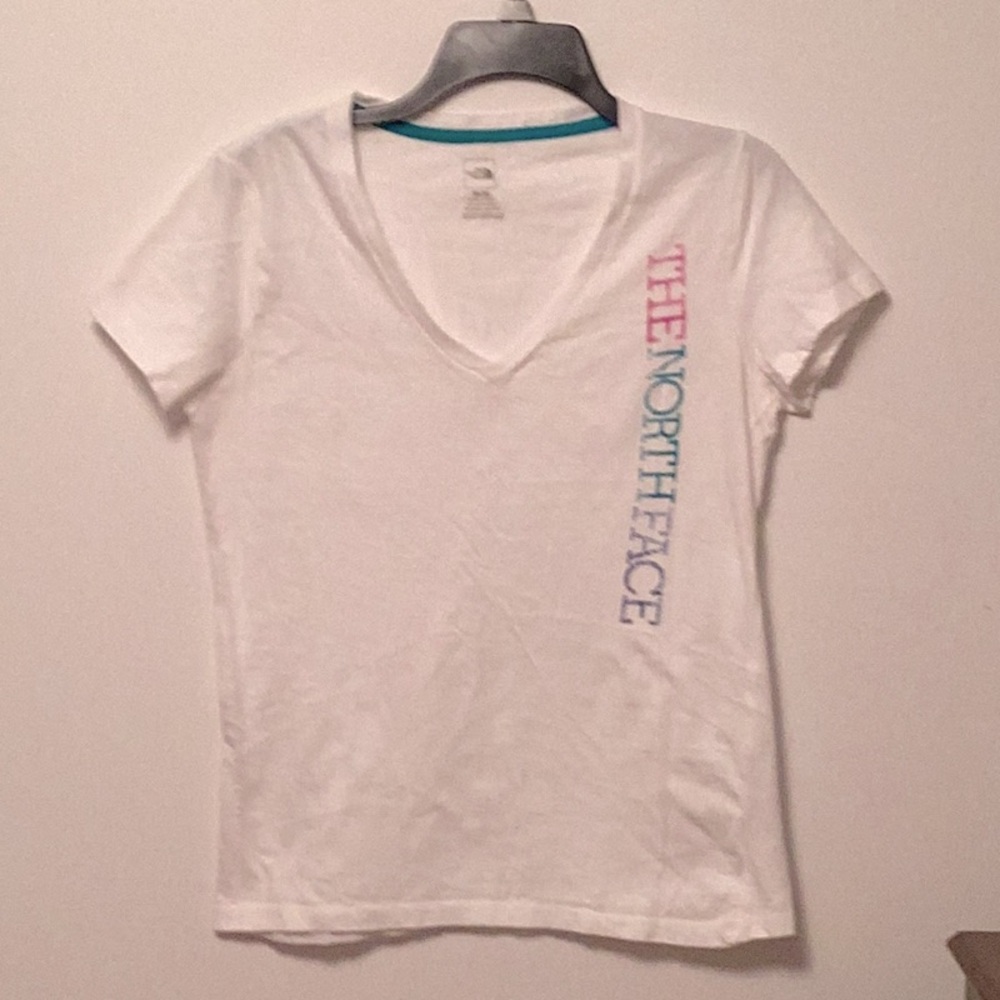 The North Face Women's White V-Neck T-Shirt